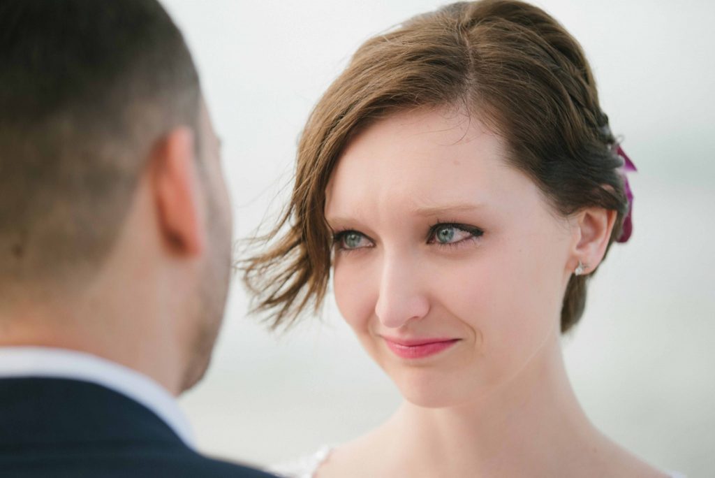 Bridal portrait with lots of emotion