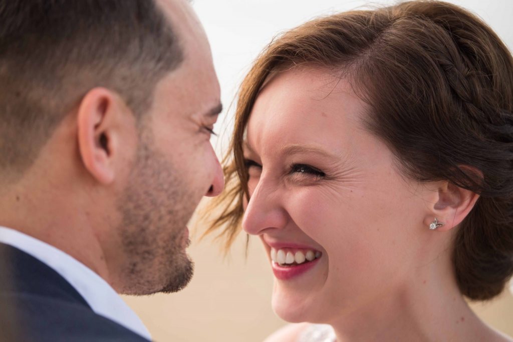 Emotional wedding photo