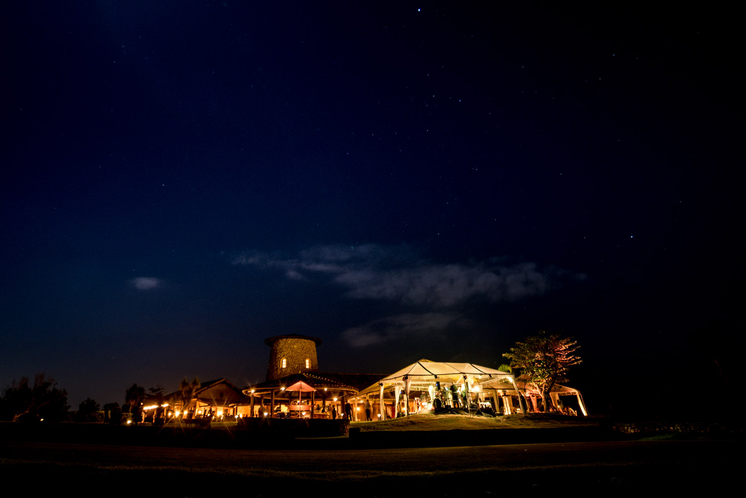 Royal Isabela twilight photo during a wedding in puerto rico